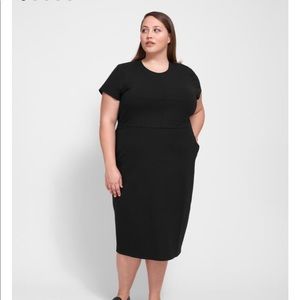 Universal Standard Black Ponte Dress Size L